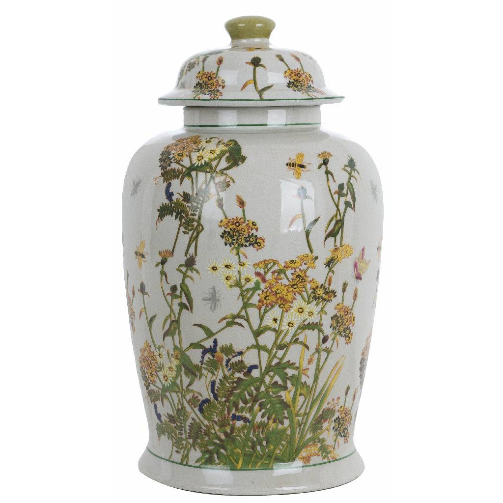 DECORATIVE VASE WITH LID A30558