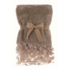 PLAID AVEC VOLANT EN DENTELLE 260GSM A3069599BG