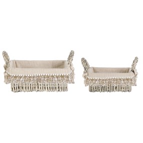 SET 2 PANIER AVEC VOLANT A31328