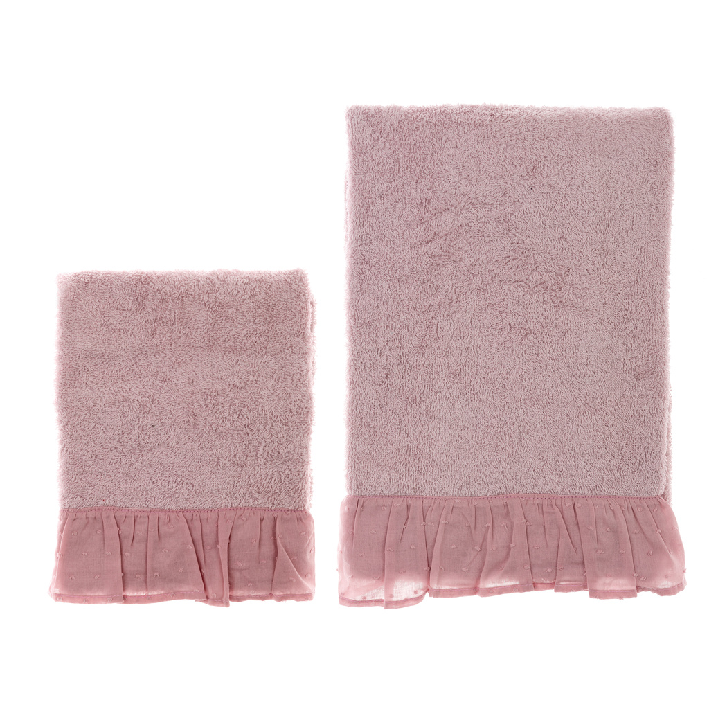 TOWEL SET WITH FRILL 40X60-60X110 A3186199RO