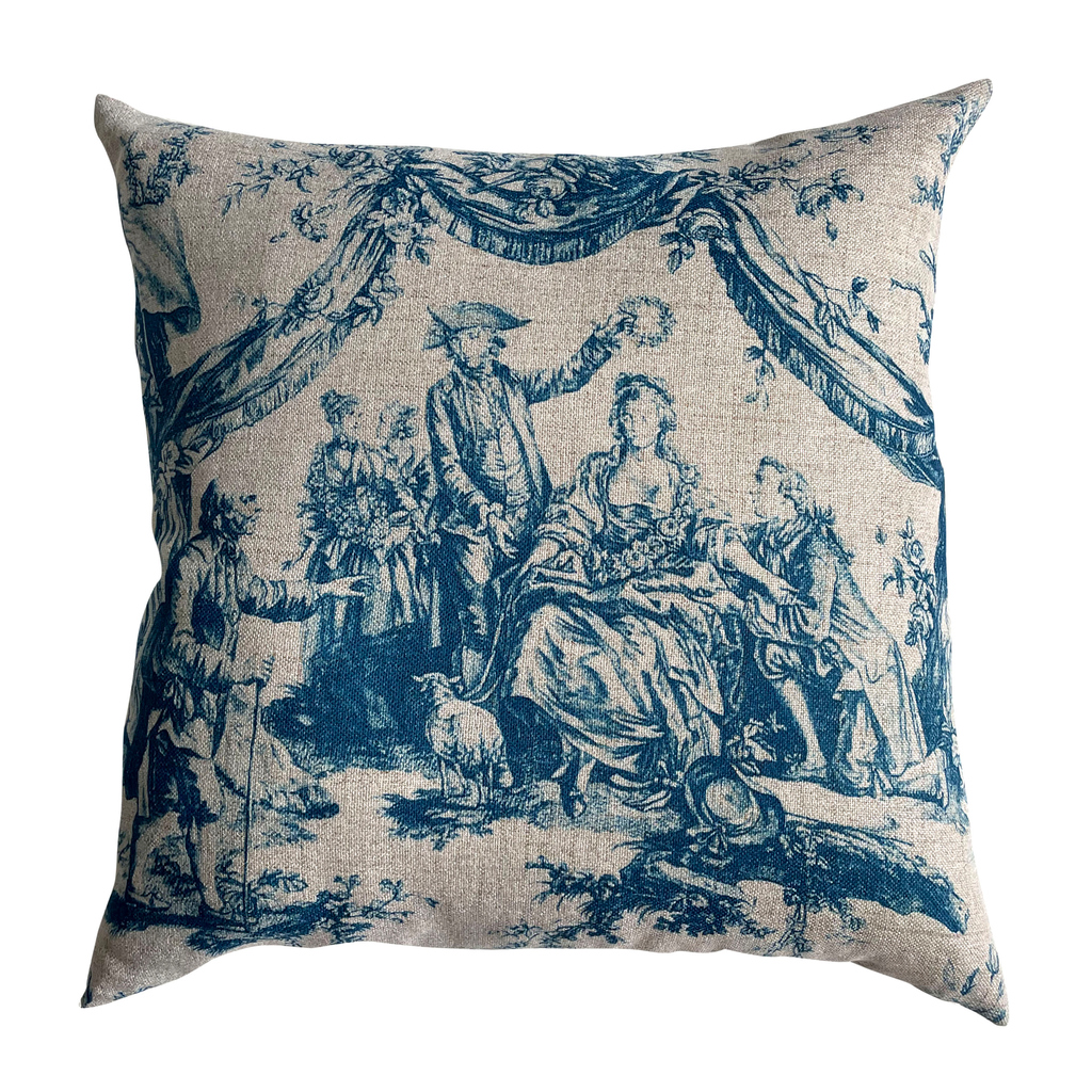 PRINTED CUSHION TOILE DE JOUY A3186899AZ