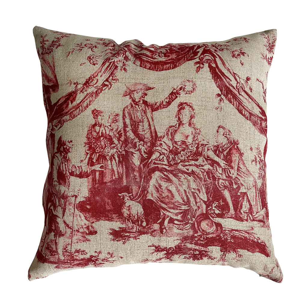 PRINTED CUSHION TOILE DE JOUY A3186899RS