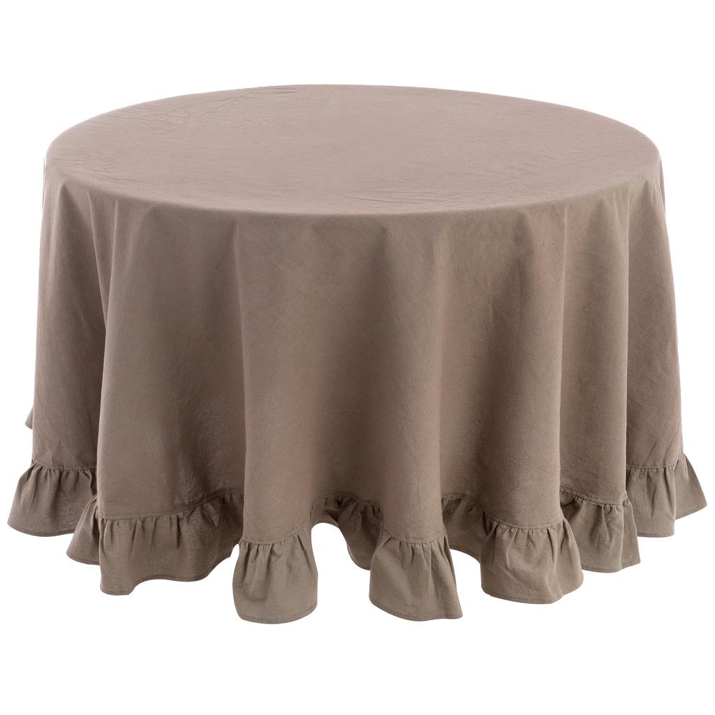 ROUND TABLE CLOTH WITH FRILL 10 CM A3401899MR
