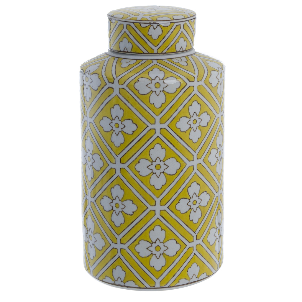 VASO DECORATIVO C COPERCHIO A34133