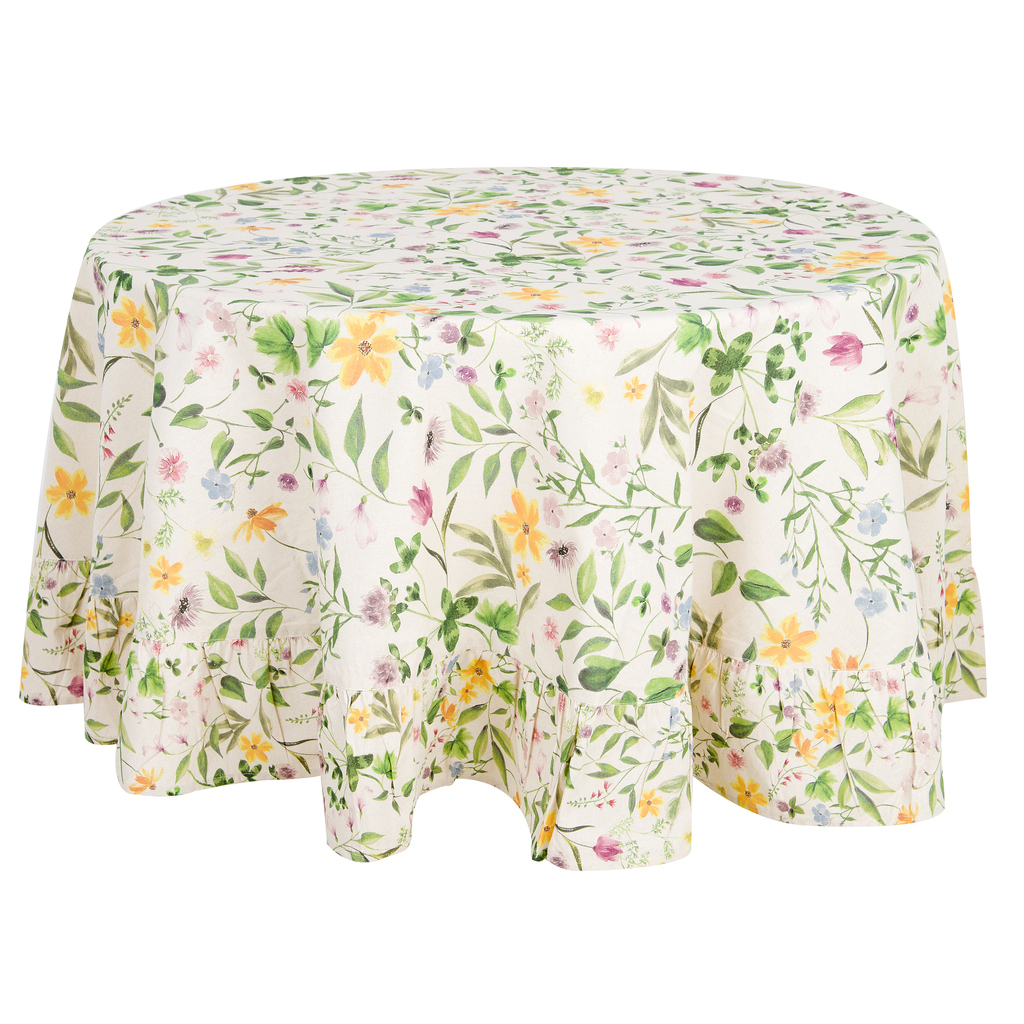 ROUND TABLE CLOTH WITH FRILL 15CM A34615