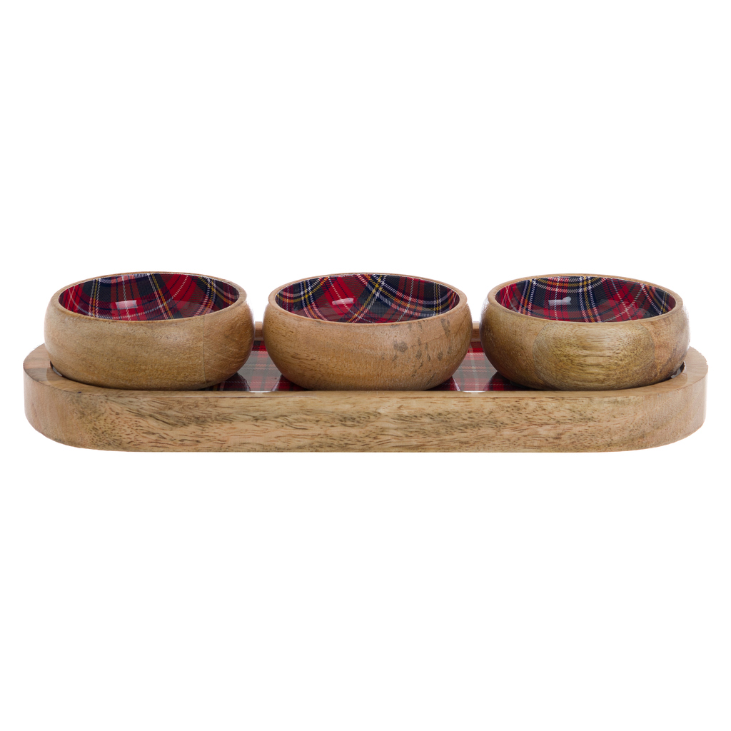 SET PLATEAU OVALE AVEC 3 SAUCE A35086