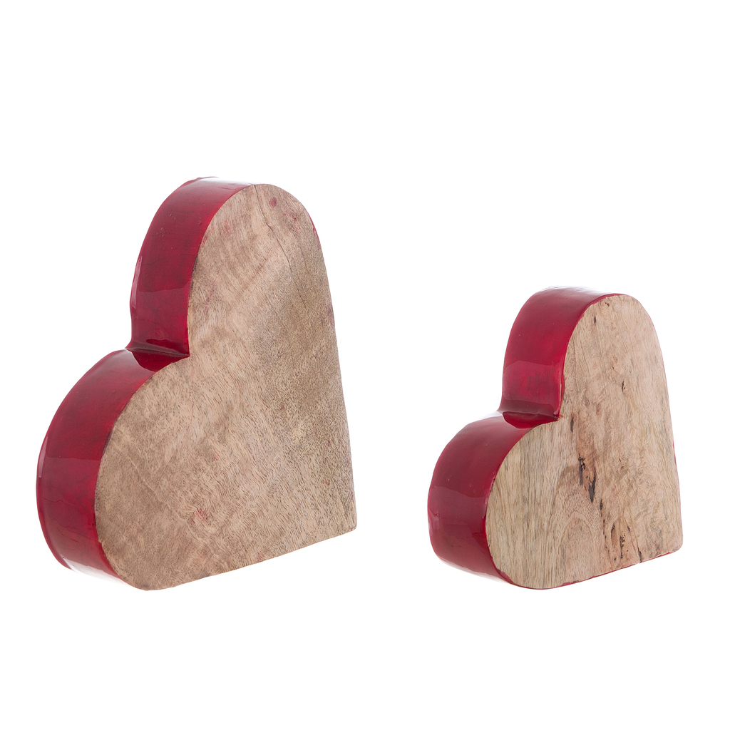 SET 2 DECORATION COEUR A35318