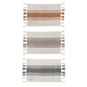 STRIPED RUG ASS. WITH TASSELS A35337