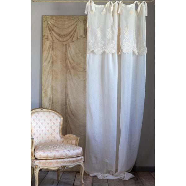 CURTAIN WITH TIES A35500
