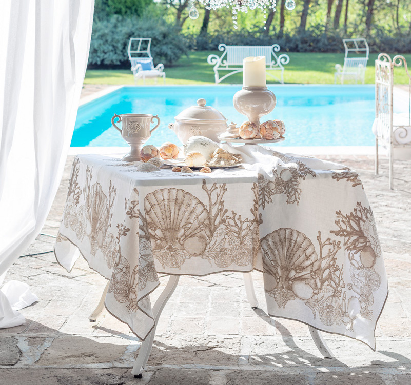 ABAKUHAUS Fleur de Lis Tovaglia da Esterno, Style Gigli