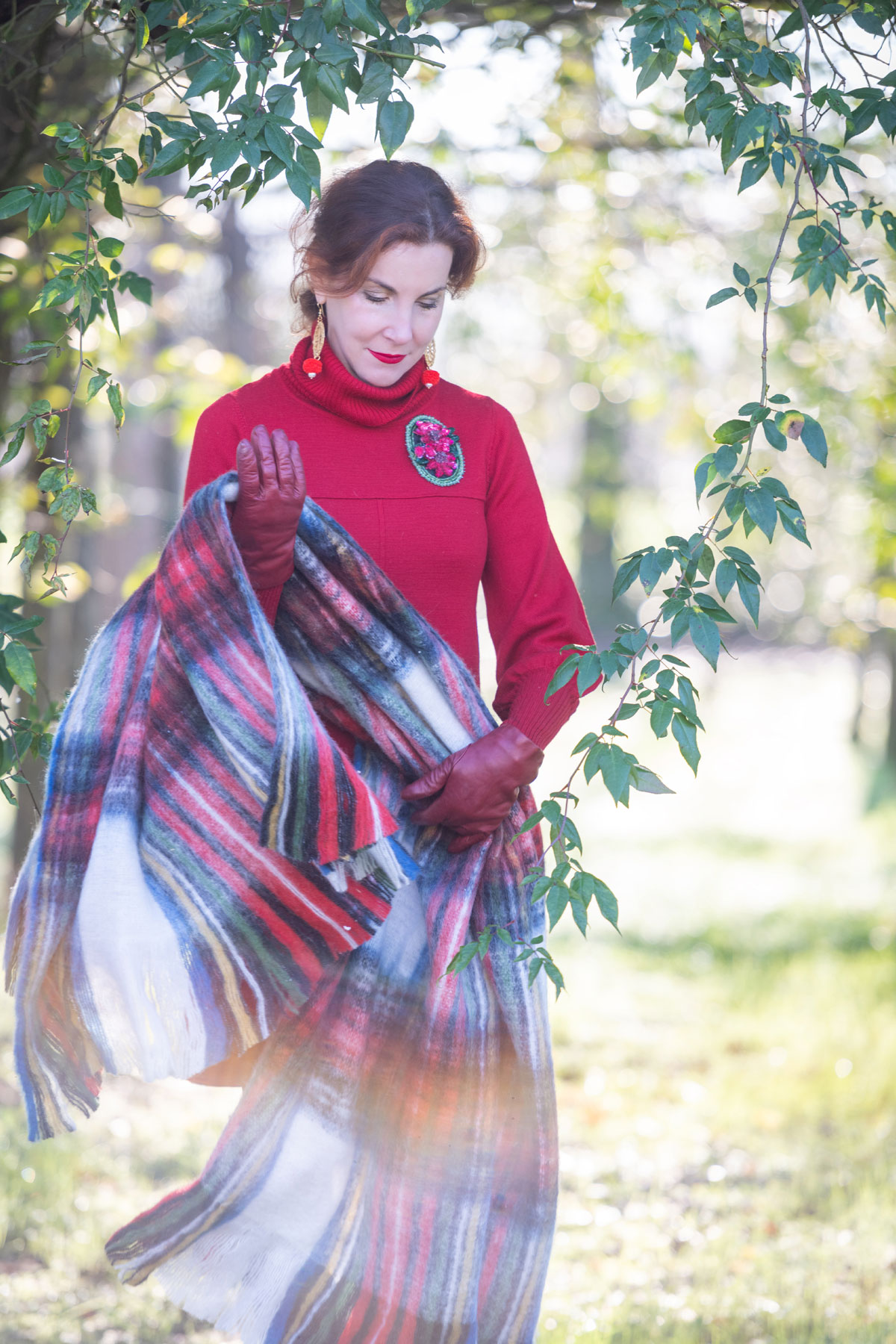 Plaids et oreillers douillets