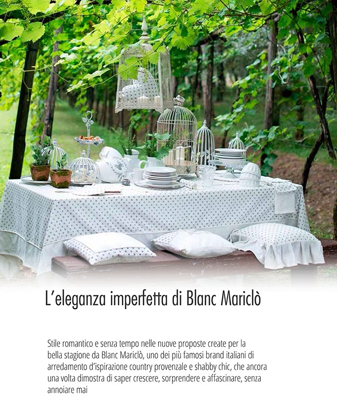 Spendi Bene - February 2015  | Blanc Mariclò UK Site
