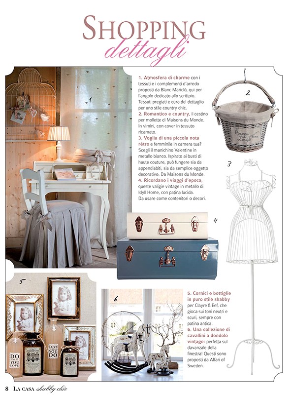 La casa shabby chic - April 2015  | Blanc Mariclò UK Site