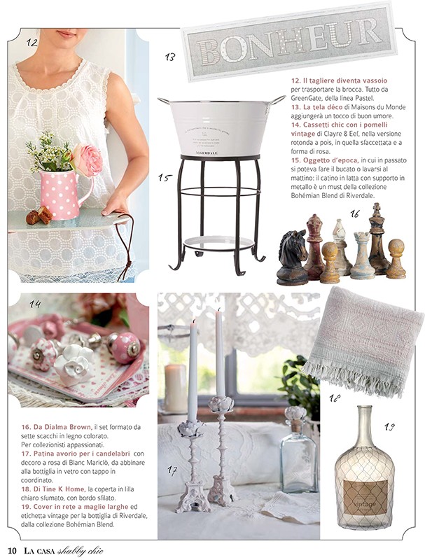 La casa shabby chic - April 2015  | Blanc Mariclò UK Site