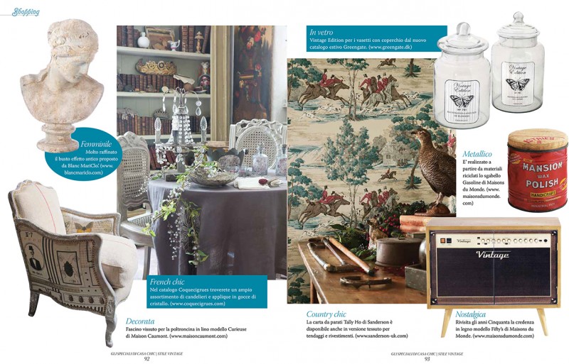 Casa Chic - Vintage Style - May 2015  | Blanc Mariclò UK Site