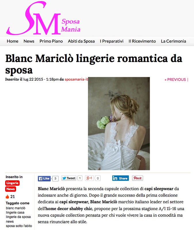 Sposa Mania - Luglio 2015