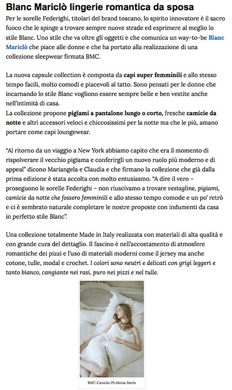 Sposa Mania - Luglio 2015 | Blanc Life